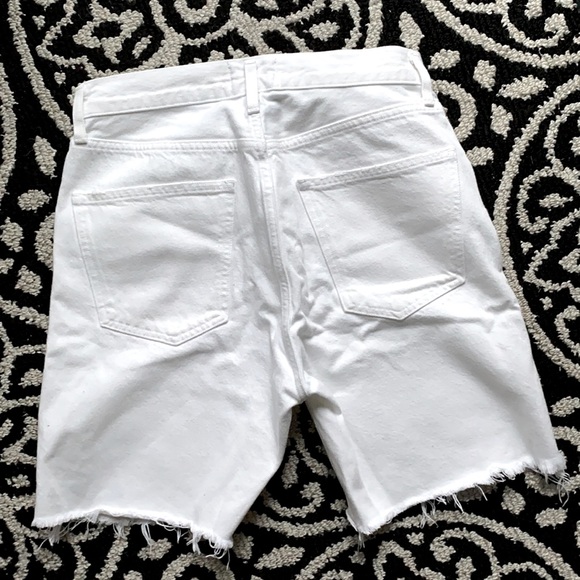 Agolde white high rise denim shorts size 27 - Picture 8 of 14